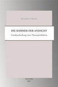 Cover: Die Kammer der Andacht - Peeters Publishers