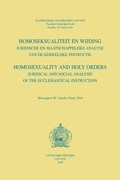 Cover: Homoseksualiteit En Wijding. Juridische En Maatschappelijke Analyse Van De Kerkelijke Instructie. Homosexuality and Holy Orders. Juridical and Social Analysis of the Ecclesiastical Instruction - Peeters Publishers