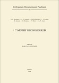 Cover: 1 Timothy Reconsidered - Peeters Publishers