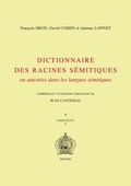 Cover: Dictionnaire des racines semitiques ou attestees dans les langues semitiques, fasc. 9 - Peeters Publishers