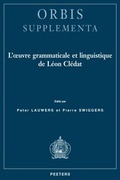 Cover: L'oeuvre Grammaticale Et Linguistique De Leon Cledat - Peeters Publishers