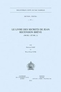 Cover: Le Livre des secrets de Jean. Recension breve (NH III, 1 et BG, 2) - Peeters Publishers