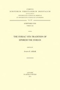 Cover: The Syriac <<Vita>> Tradition of Ephrem the Syrian - Peeters Publishers
