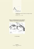 Cover: Mamluk Administrative Documents from St Catherine's Monastery - Peeters Publishers