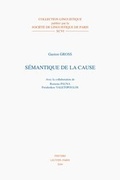 Cover: Semantique de la cause - Peeters Publishers