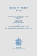 Cover: Studia Patristica. Vol. XLVI - Tertullian to Tyconius, Egypt before Nicaea, Athanasius and his Opponents - Peeters Publishers