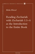 Cover: Reading Zechariah with Zechariah 1:1-6 as the Introduction to the Entire Book - Peeters Publishers