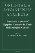 Cover: Functional Aspects of Egyptian Ceramics in their Archaeological Context - Peeters Publishers