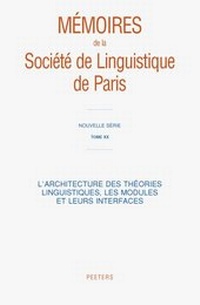 Abbildung von: L'architecture Des Theories Linguistiques, Les Modules Et Leurs Interfaces - Peeters Publishers