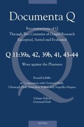 Cover: Q11: 39a, 42, 39b, 41, 43-44. Woes against the Pharisees - Peeters Publishers