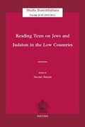 Cover: Reading Texts on Jews and Judaism in the Low Countries - Peeters Publishers