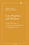 Cover: Law, Prophets, and Wisdom - Peeters Publishers