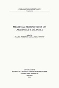 Cover: Medieval Perspectives on Aristotle's De Anima - Peeters Publishers