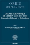 Cover: L'oeuvre Scientifique De Cyprien Ayer (1825-1884) - Peeters Publishers