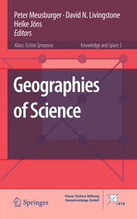 Enlarge image Cover: Geographies of Science - Springer