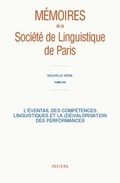Cover: L'eventail des competences linguistiques et la (de)valorisation des performances - Peeters Publishers