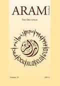 Cover: Aram Periodical: Decapolis v. 23 - Peeters Publishers