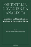 Cover: Identifiers and Identification Methods in the Ancient World - Peeters Publishers