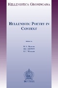Cover: Hellenistic Poetry in Context - Peeters Publishers