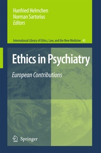 Enlarge image Cover: Ethics in Psychiatry - Springer