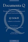 Cover: Q13: 34-35. Judgment over Jerusalem - Peeters Publishers