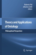 Cover: Theory and Applications of Ontology: Philosophical Perspectives - Springer