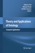 Cover: Theory and Applications of Ontology: Computer Applications - Springer