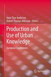 Enlarge image Cover: Production and Use of Urban Knowledge - Springer