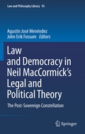 Cover: Law and Democracy in Neil MacCormick's Legal and Political Theory - Springer