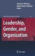 Cover: Leadership, Gender, and Organization - Springer