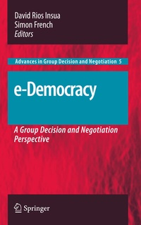 Enlarge image Cover: e-Democracy - Springer