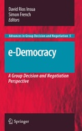 Cover: e-Democracy - Springer