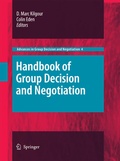 Cover: Handbook of Group Decision and Negotiation - Springer