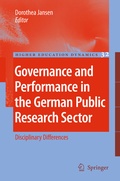 Cover: Governance and Performance in the German Public Research Sector - Springer
