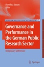 Cover: Governance and Performance in the German Public Research Sector - Springer