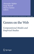 Cover: Genres on the Web - Springer