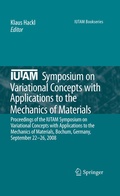 Cover: IUTAM Symposium on Variational Concepts with Applications to the Mechanics of Materials - Springer