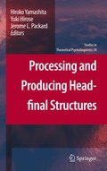 Cover: Processing and Producing Head-final Structures - Springer