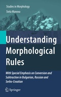 Cover: Understanding Morphological Rules - Springer