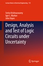 Cover: Design, Analysis and Test of Logic Circuits Under Uncertainty - Springer