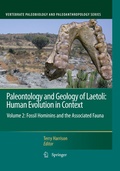 Cover: Paleontology and Geology of Laetoli: Human Evolution in Context - Springer