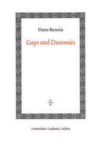 Enlarge image Cover: Gaps and Dummies - Amsterdam University Press