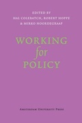 Cover: Working for Policy - Amsterdam University Press