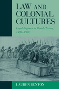Cover: Law and Colonial Cultures - Cambridge University Press