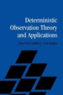 Cover: Deterministic Observation Theory and Applications - Cambridge University Press