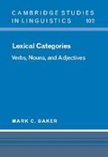 Cover: Lexical Categories - Cambridge University Press