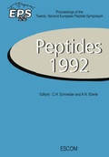 Cover: Peptides 1992 - ESCOM Science Publishers,The Netherlands