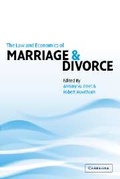 Cover: The Law and Economics of Marriage and Divorce - Cambridge University Press