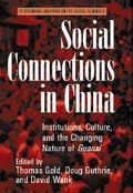 Cover: Social Connections in China - Cambridge University Press