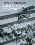Cover: Lessons for Students in Architecture - 010 Uitgeverij